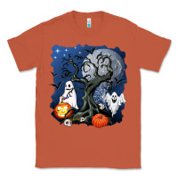 Copper halloween tree and ghosts Classic Tee - AdoDesignShop
