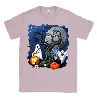 Lilac halloween tree and ghosts Classic Tee - AdoDesignShop