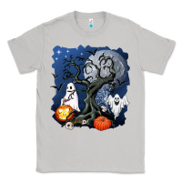 Moon Dust halloween tree and ghosts Classic Tee - AdoDesignShop