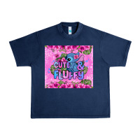 Navy cute and fluffy stitch Urban Heavy Tee - Zillion Design Studio