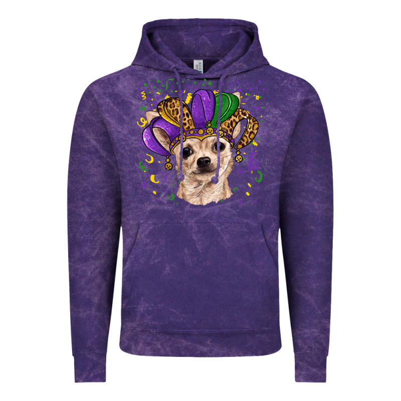 Mardi Gras Hat Chihuahua Vintage Hoodie by RanaPortraitStore | Teevron