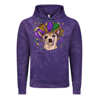 Cloud Purple mardi gras hat chihuahua Vintage Hoodie - RanaPortraitStore