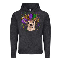 Vintage Black mardi gras hat chihuahua Vintage Hoodie - RanaPortraitStore