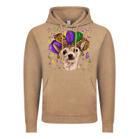 Vintage Coffee mardi gras hat chihuahua Vintage Hoodie - RanaPortraitStore