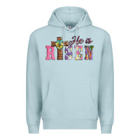 Blue Mist easter he ıs risen Premium Hoodie - AdoDesignShop