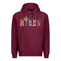 Burgundy easter he ıs risen Premium Hoodie - AdoDesignShop