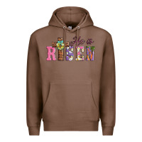 Chestnut easter he ıs risen Premium Hoodie - AdoDesignShop