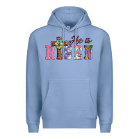 Colony Blue easter he ıs risen Premium Hoodie - AdoDesignShop