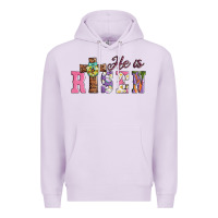 Lilac easter he ıs risen Premium Hoodie - AdoDesignShop