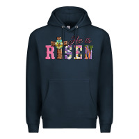 Navy easter he ıs risen Premium Hoodie - AdoDesignShop