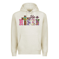 Oatmeal Heather easter he ıs risen Premium Hoodie - AdoDesignShop