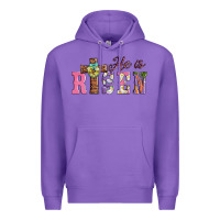 Purple easter he ıs risen Premium Hoodie - AdoDesignShop