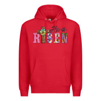 Red easter he ıs risen Premium Hoodie - AdoDesignShop