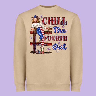 Heavyweight Sweatshirt chill the fourth out 4th july
