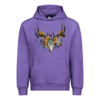 Tulip boho deer skull sunflowers and gemstone Urban Hoodie - RanaPortraitStore