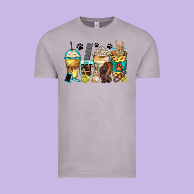 Pet Groomer Coffee Cups Vintage Tee Designed By Zillion Design Studio