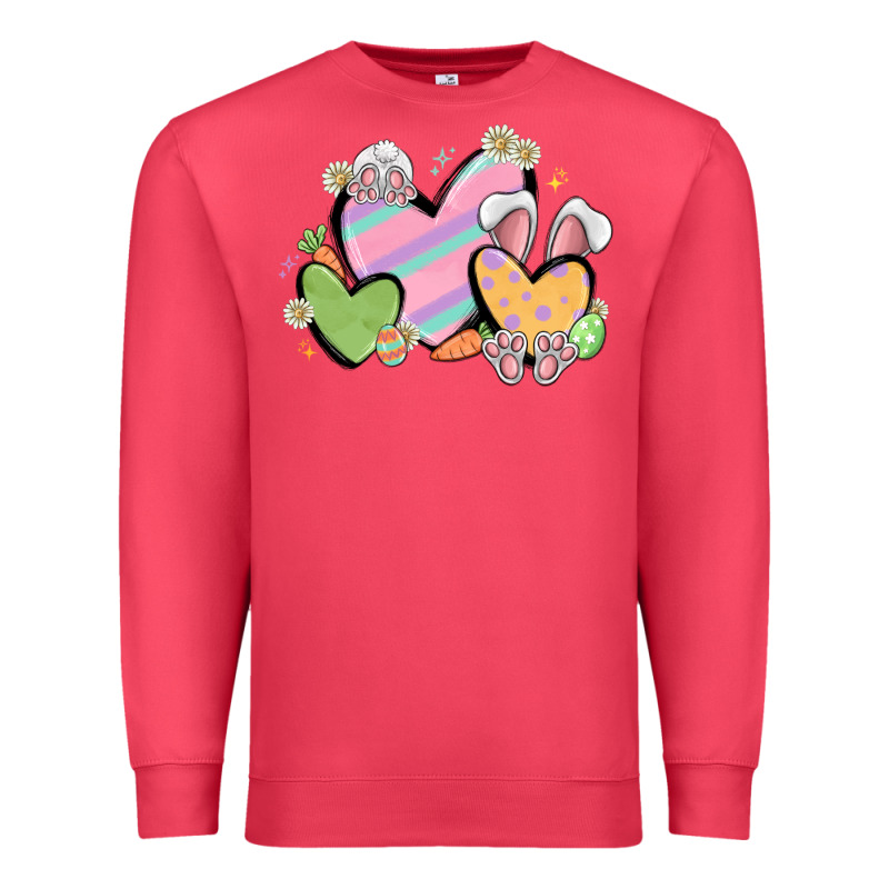 Easter Hearts Premium Sweatshirt by MaliasSmallBusiness | Teevron