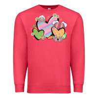 Cardinal easter hearts Premium Sweatshirt - MaliasSmallBusiness