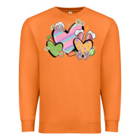 Carrot easter hearts Premium Sweatshirt - MaliasSmallBusiness