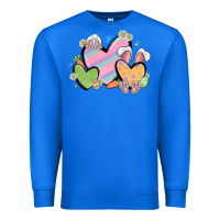 True Royal easter hearts Premium Sweatshirt - MaliasSmallBusiness