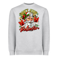 Heather Grey dont stop believin Heavyweight Sweatshirt - Zillion Design Studio