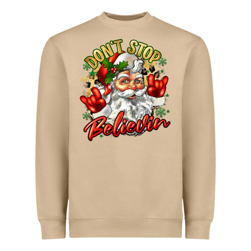 Dont Stop Believin Heavyweight Sweatshirt by Zillion Design Studio | Teevron