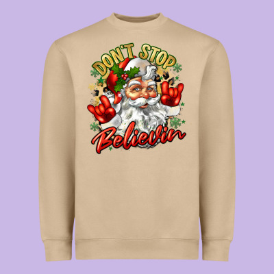 Dont Stop Believin Heavyweight Sweatshirt Designed By Zillion Design Studio