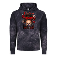 Cloud Black cheer mom messy bun Vintage Hoodie - texasbilliewilder
