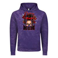 Cloud Purple cheer mom messy bun Vintage Hoodie - texasbilliewilder