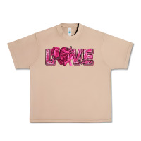 Burro Breast Cancer Love Urban Heavy Tee - texasbilliewilder