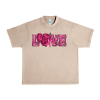 French Oak Breast Cancer Love Urban Heavy Tee - texasbilliewilder
