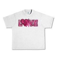 Lunar Rock Breast Cancer Love Urban Heavy Tee - texasbilliewilder