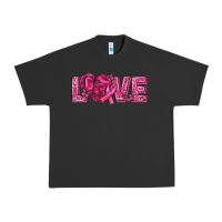 Pigment Black Breast Cancer Love Urban Heavy Tee - texasbilliewilder