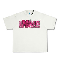 Pistachio Breast Cancer Love Urban Heavy Tee - texasbilliewilder
