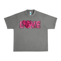Tornado Breast Cancer Love Urban Heavy Tee - texasbilliewilder