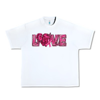 White Breast Cancer Love Urban Heavy Tee - texasbilliewilder
