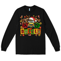 Black bus driver chrıstmas Long Sleeve Tee - AdoDesignShop