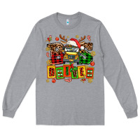 Heather Grey bus driver chrıstmas Long Sleeve Tee - AdoDesignShop