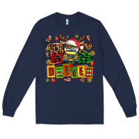 Navy bus driver chrıstmas Long Sleeve Tee - AdoDesignShop