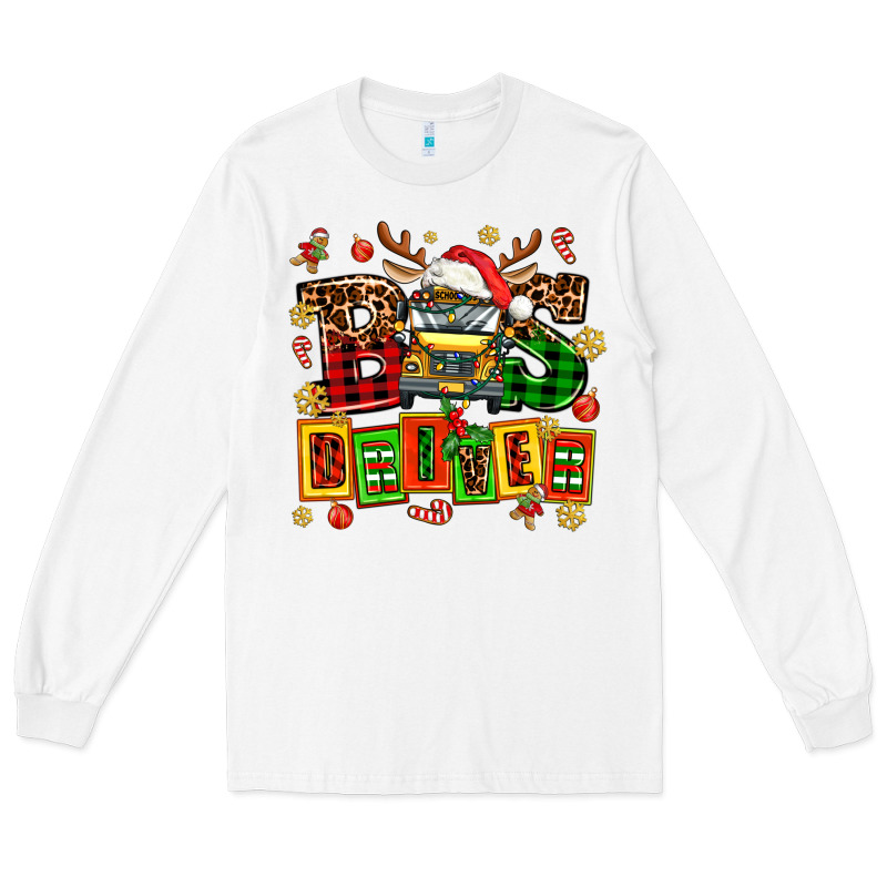 Bus Driver Chrıstmas Long Sleeve Tee by AdoDesignShop | Teevron