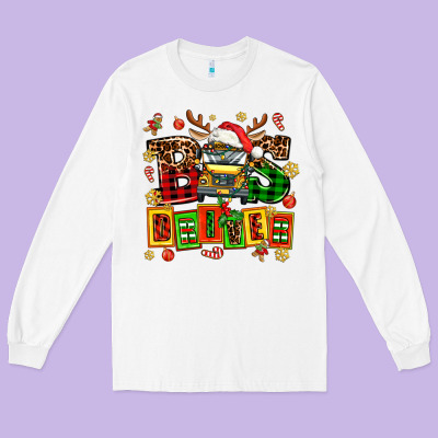 Bus Driver Chrıstmas Long Sleeve Tee Designed By Adodesignshop