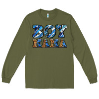 Army Green boy mama Long Sleeve Tee - AdoDesignShop