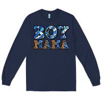 Navy boy mama Long Sleeve Tee - AdoDesignShop