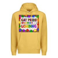 Antique Gold Gay Pride Loading LGBTQ Tumbler Premium Hoodie - BundleAndBundleShop