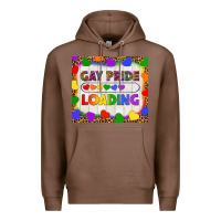 Chestnut Gay Pride Loading LGBTQ Tumbler Premium Hoodie - BundleAndBundleShop