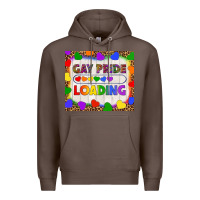 Coffee Gay Pride Loading LGBTQ Tumbler Premium Hoodie - BundleAndBundleShop