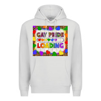 Dove Grey Gay Pride Loading LGBTQ Tumbler Premium Hoodie - BundleAndBundleShop