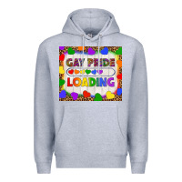 Heather Grey Gay Pride Loading LGBTQ Tumbler Premium Hoodie - BundleAndBundleShop