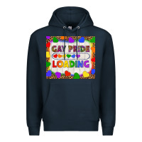 Navy Gay Pride Loading LGBTQ Tumbler Premium Hoodie - BundleAndBundleShop