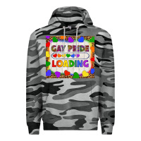 Slate Camo Gay Pride Loading LGBTQ Tumbler Premium Hoodie - BundleAndBundleShop